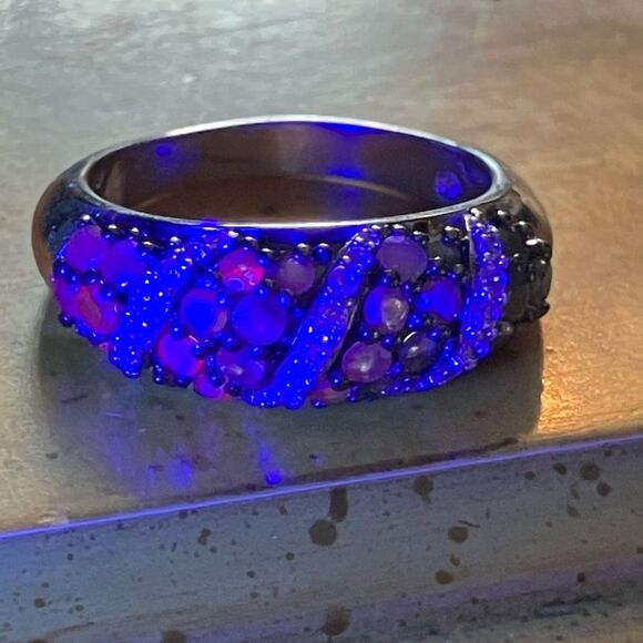 Natural Alexandrite Ring in Sterling Silver Size 7 - Picture 3 of 11